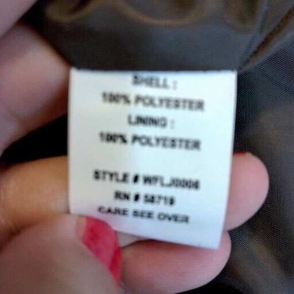 Elementz Woman Size 1X Brown Faux Snakeskin Jacket Full Zip Pockets Lined - Picture 11 of 11